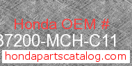 Honda 37200-MCH-C11 genuine part number image