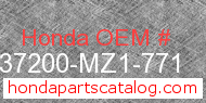 Honda 37200-MZ1-771 genuine part number image