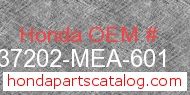 Honda 37202-MEA-601 genuine part number image