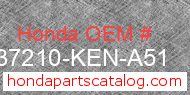 Honda 37210-KEN-A51 genuine part number image