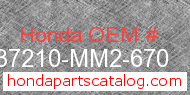 Honda 37210-MM2-670 genuine part number image