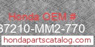Honda 37210-MM2-770 genuine part number image