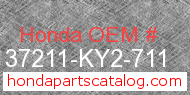 Honda 37211-KY2-711 genuine part number image