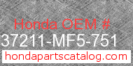 Honda 37211-MF5-751 genuine part number image