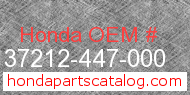 Honda 37212-447-000 genuine part number image