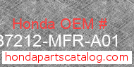 Honda 37212-MFR-A01 genuine part number image