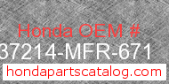 Honda 37214-MFR-671 genuine part number image