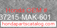 Honda 37215-MAK-601 genuine part number image