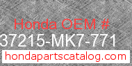 Honda 37215-MK7-771 genuine part number image