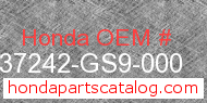 Honda 37242-GS9-000 genuine part number image