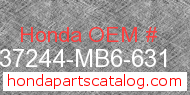 Honda 37244-MB6-631 genuine part number image