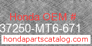 Honda 37250-MT6-671 genuine part number image