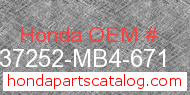 Honda 37252-MB4-671 genuine part number image