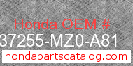 Honda 37255-MZ0-A81 genuine part number image