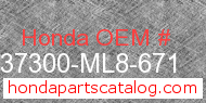 Honda 37300-ML8-671 genuine part number image