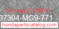 Honda 37304-MG9-771 genuine part number image