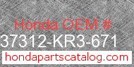 Honda 37312-KR3-671 genuine part number image