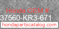 Honda 37560-KR3-671 genuine part number image