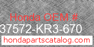 Honda 37572-KR3-670 genuine part number image