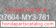 Honda 37604-MY3-781 genuine part number image