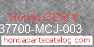 Honda 37700-MCJ-003 genuine part number image