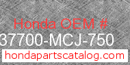 Honda 37700-MCJ-750 genuine part number image