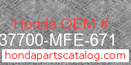 Honda 37700-MFE-671 genuine part number image