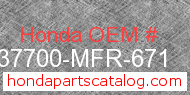Honda 37700-MFR-671 genuine part number image