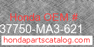 Honda 37750-MA3-621 genuine part number image
