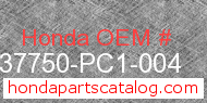 Honda 37750-PC1-004 genuine part number image