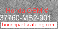 Honda 37760-MB2-901 genuine part number image