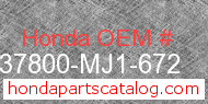 Honda 37800-MJ1-672 genuine part number image