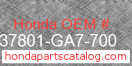 Honda 37801-GA7-700 genuine part number image