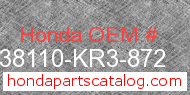 Honda 38110-KR3-872 genuine part number image