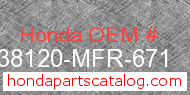 Honda 38120-MFR-671 genuine part number image