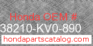 Honda 38210-KV0-890 genuine part number image