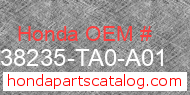 Honda 38235-TA0-A01 genuine part number image