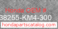 Honda 38255-KM4-300 genuine part number image