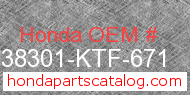 Honda 38301-KTF-671 genuine part number image