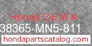 Honda 38365-MN5-811 genuine part number image
