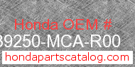Honda 39250-MCA-R00 genuine part number image