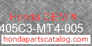 Honda 405C3-MT4-005 genuine part number image