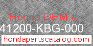 Honda 41200-KBG-000 genuine part number image