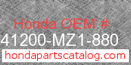Honda 41200-MZ1-880 genuine part number image
