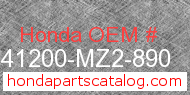 Honda 41200-MZ2-890 genuine part number image
