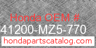 Honda 41200-MZ5-770 genuine part number image