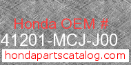 Honda 41201-MCJ-J00 genuine part number image
