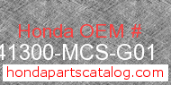 Honda 41300-MCS-G01 genuine part number image