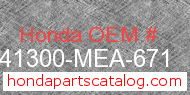 Honda 41300-MEA-671 genuine part number image