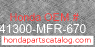 Honda 41300-MFR-670 genuine part number image